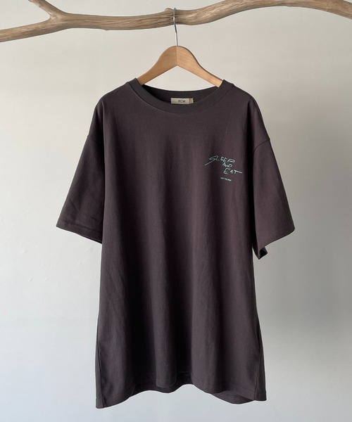 CANAL JEAN(キャナルジーン)の「RED CHOP WORKS(レッドチョップワークス) "SLEEP AND EAT"半袖Tシャツ(Tシャツ/カットソー・レディース・ホワイト/チャコールグレー・38)」の11枚目の写真