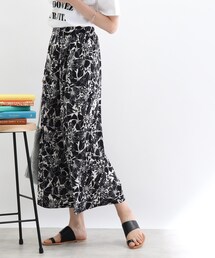 Cutie Blonde | 【S-L/接触冷感】ゆるテロ柄ワイドパンツ(その他パンツ)