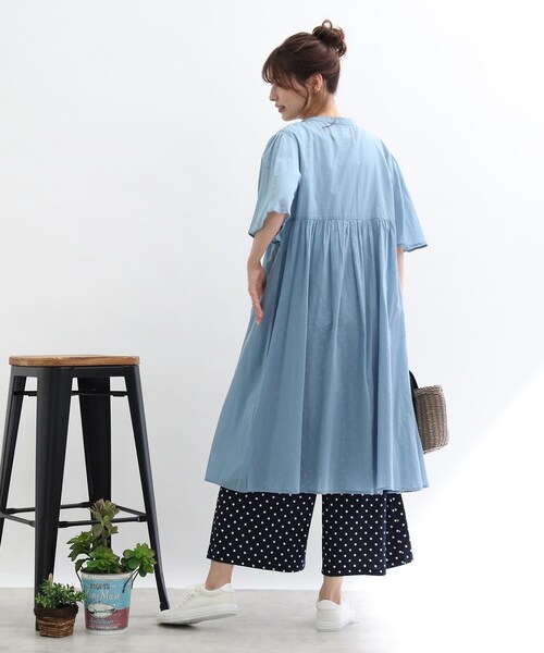 Cutie Blonde（キューティーブロンド）の「◆【洗濯機可/接触冷感/S-L】ゆるテロ柄ワイドパンツ（その他パンツ・レディース・ホワイト系3/ブラック系/ネイビー系/イエロー系・01/02/03）」の19枚目の写真