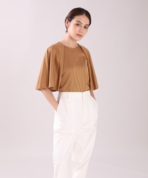 INED | フリルスリーブカットソー(Tシャツ/カットソー)