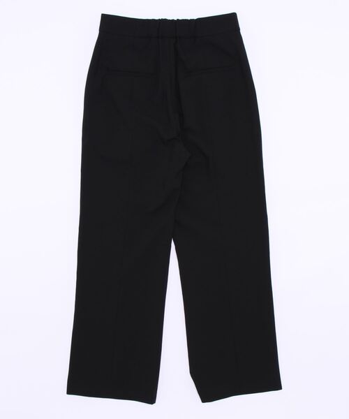 Doux archives（ドゥアルシーヴ）の「センタープレスフレアパンツ（スラックス・レディース・ブラック/ブラウン・SMALL/MEDIUM）」の3枚目の写真