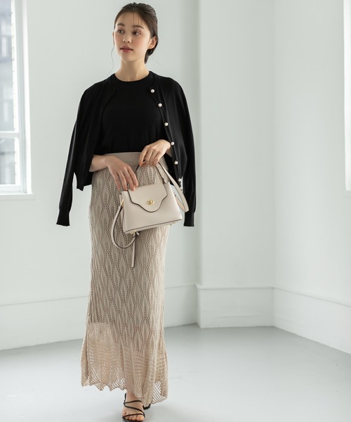 Edit Sheen(エディットシーン)の「【ZOZO限定】ワンハンドルシンプルフラップバッグ(ハンドバッグ・レディース・ブラック/ベージュ・FREE)」の10枚目の写真