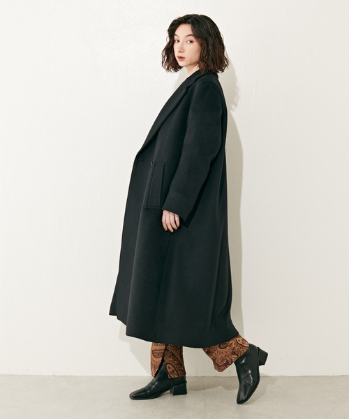 Lui's(ルイス)の「【カタログ掲載アイテム】ハイクオリティメルトンマキシダブルチェスターコート(チェスターコート・レディース・ライトベージュ/グレー/ブラック・FREE)」の11枚目の写真