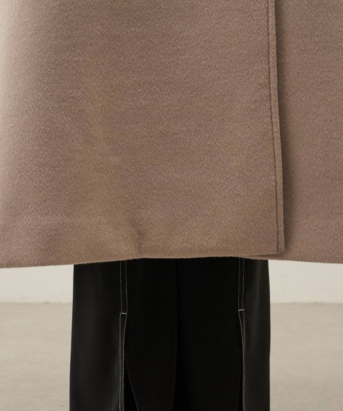 Lui's(ルイス)の「【カタログ掲載アイテム】ハイクオリティメルトンマキシダブルチェスターコート(チェスターコート・レディース・ライトベージュ/グレー/ブラック・FREE)」の16枚目の写真