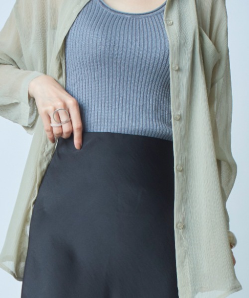 SETUP7（セットアップセブン）の「【SETUP7】サテンマーメイドスカート KNF　※（スカート・レディース・ブラック/マルチ/ピンク/グリーン/ブルー/その他1・FREE）」の13枚目の写真