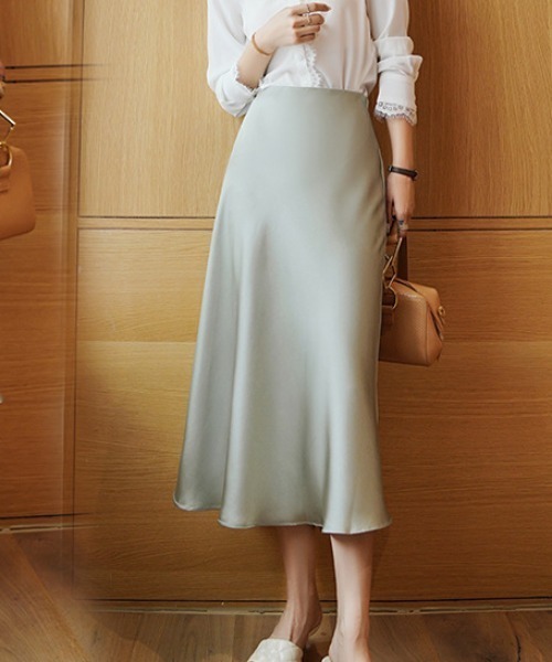 SETUP7（セットアップセブン）の「【SETUP7】サテンマーメイドスカート KNF　※（スカート・レディース・ブラック/マルチ/ピンク/グリーン/ブルー/その他1・FREE）」の17枚目の写真