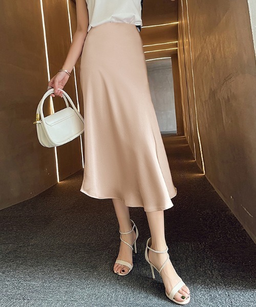 SETUP7（セットアップセブン）の「【SETUP7】サテンマーメイドスカート KNF　※（スカート・レディース・ブラック/マルチ/ピンク/グリーン/ブルー/その他1・FREE）」の19枚目の写真