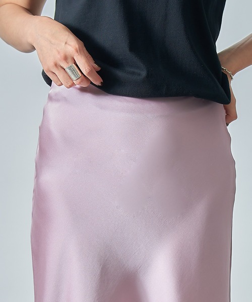 SETUP7（セットアップセブン）の「【SETUP7】サテンマーメイドスカート KNF　※（スカート・レディース・ブラック/マルチ/ピンク/グリーン/ブルー/その他1・FREE）」の22枚目の写真