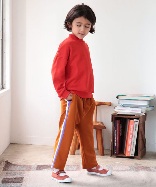 B:MING by BEAMS（ビーミングバイビームス）の「B:MING by BEAMS / サイドライン パンツ（100～140cm）（スウェットパンツ・キッズ・ベージュ系その他/サックスブルー・120/130/110/140/100）」の14枚目の写真