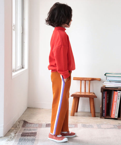 B:MING by BEAMS（ビーミングバイビームス）の「B:MING by BEAMS / サイドライン パンツ（100～140cm）（スウェットパンツ・キッズ・ベージュ系その他/サックスブルー・120/130/110/140/100）」の7枚目の写真