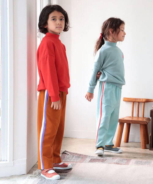 B:MING by BEAMS（ビーミングバイビームス）の「B:MING by BEAMS / サイドライン パンツ（100～140cm）（スウェットパンツ・キッズ・ベージュ系その他/サックスブルー・120/130/110/140/100）」の21枚目の写真