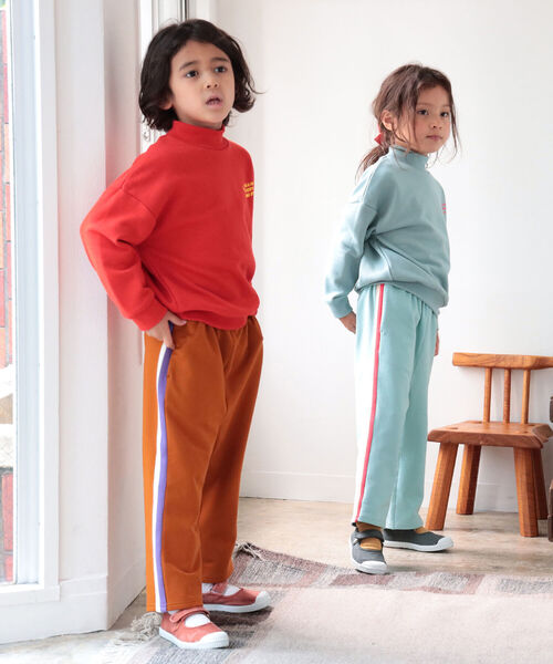 B:MING by BEAMS（ビーミングバイビームス）の「B:MING by BEAMS / サイドライン パンツ（100～140cm）（スウェットパンツ・キッズ・ベージュ系その他/サックスブルー・120/130/110/140/100）」の18枚目の写真