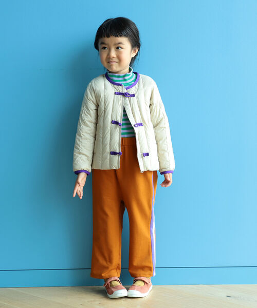 B:MING by BEAMS（ビーミングバイビームス）の「B:MING by BEAMS / サイドライン パンツ（100～140cm）（スウェットパンツ・キッズ・ベージュ系その他/サックスブルー・120/130/110/140/100）」の8枚目の写真