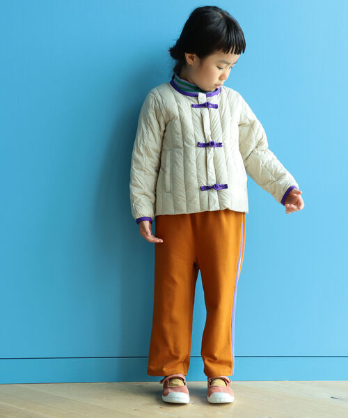 B:MING by BEAMS（ビーミングバイビームス）の「B:MING by BEAMS / サイドライン パンツ（100～140cm）（スウェットパンツ・キッズ・ベージュ系その他/サックスブルー・120/130/110/140/100）」の3枚目の写真