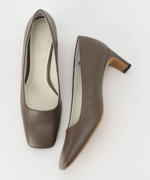 NOLLEY’S（ノーリーズ）の「スクエアトゥパンプス（パンプス・レディース・カーキ/ボルドー・38/36/37）」の2枚目の写真