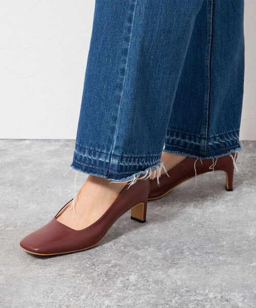 NOLLEY’S（ノーリーズ）の「スクエアトゥパンプス（パンプス・レディース・カーキ/ボルドー・38/36/37）」の6枚目の写真