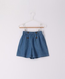 【KIDS】デニムキュロットパンツ