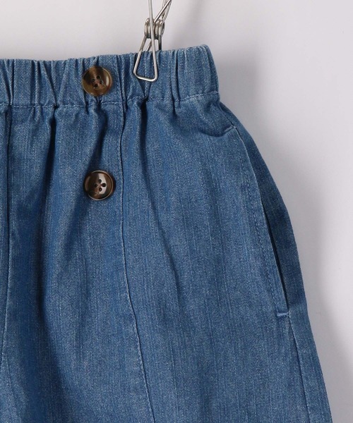 ROPE' PICNIC（ロペピクニック）の「【KIDS】デニムキュロットパンツ（デニムパンツ・キッズ・ネイビー/ブルー・110/120/130/140/150）」の4枚目の写真