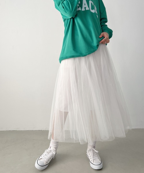 新品❤️TFW49 ホワイトスカート ウエストゴム 新品❤️TFW49 ホワイトスカート ウエストゴム 4WAYストレッチ