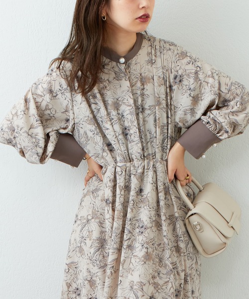 natural couture(ナチュラルクチュール)の「WEB限定カラー有り/2022AW/パール釦シャツワンピース(ワンピース・レディース・ネイビー/ブルー/モカ/その他1/その他2/その他3・FREE)」の9枚目の写真