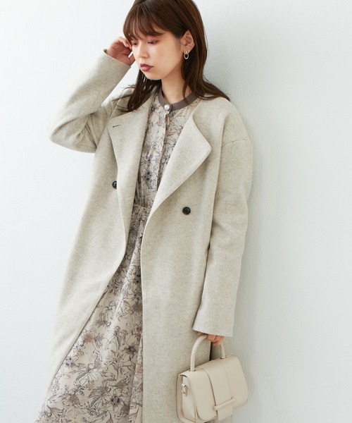 natural couture(ナチュラルクチュール)の「WEB限定カラー有り/2022AW/パール釦シャツワンピース(ワンピース・レディース・ネイビー/ブルー/モカ/その他1/その他2/その他3・FREE)」の15枚目の写真