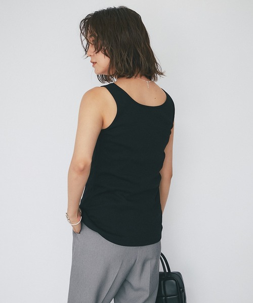 RIVE DROITE（リヴドロワ）の「スクエア風テレコタンク（タンクトップ・レディース・ライトグレー/ブラック/カーキ/グレー系その他・FREE）」の22枚目の写真