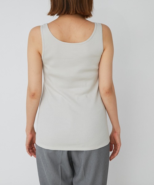 RIVE DROITE（リヴドロワ）の「スクエア風テレコタンク（タンクトップ・レディース・ライトグレー/ブラック/カーキ/グレー系その他・FREE）」の18枚目の写真