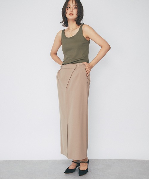 RIVE DROITE（リヴドロワ）の「スクエア風テレコタンク（タンクトップ・レディース・ライトグレー/ブラック/カーキ/グレー系その他・FREE）」の16枚目の写真