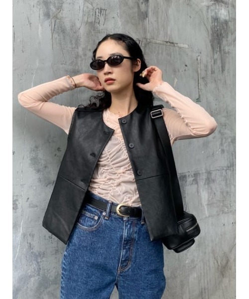 MOUSSY（マウジー）の「F/L CROSS BODY バッグ（ボディバッグ/ウエストポーチ・レディース・ブラック/シルバー・FREE）」の21枚目の写真