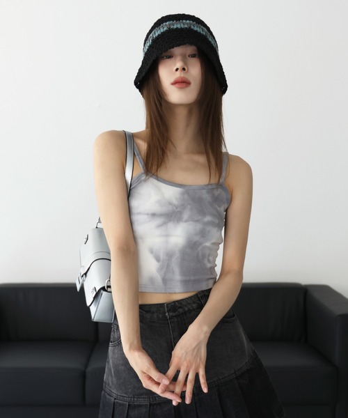 FOLLOWIN（フォロウィン）の「デイリー２トーンラインサマーバケットハット（ハット・レディース・ブラック/ベージュ/ブラウン/グレー/クリーム・FREE）」の18枚目の写真