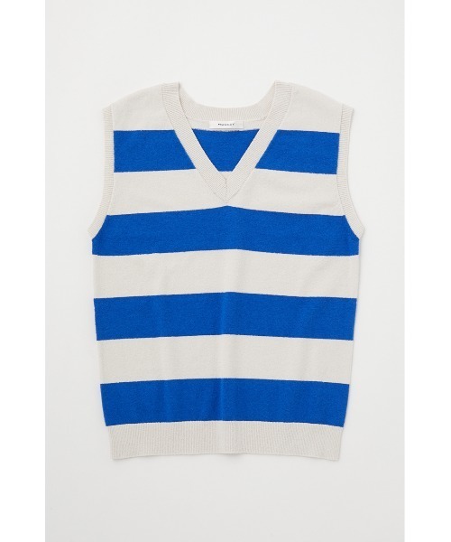 MOUSSY(マウジー)の「STRIPED KNIT タンク(タンクトップ・レディース・ブルー/ブラウン/レッド・FREE)」の6枚目の写真