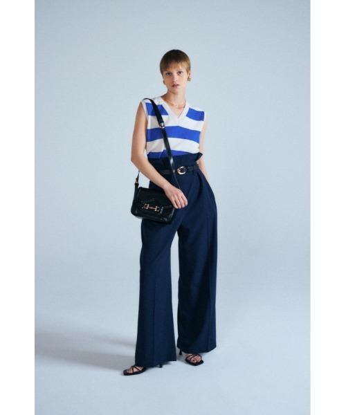 MOUSSY(マウジー)の「STRIPED KNIT タンク(タンクトップ・レディース・ブルー/ブラウン/レッド・FREE)」の13枚目の写真