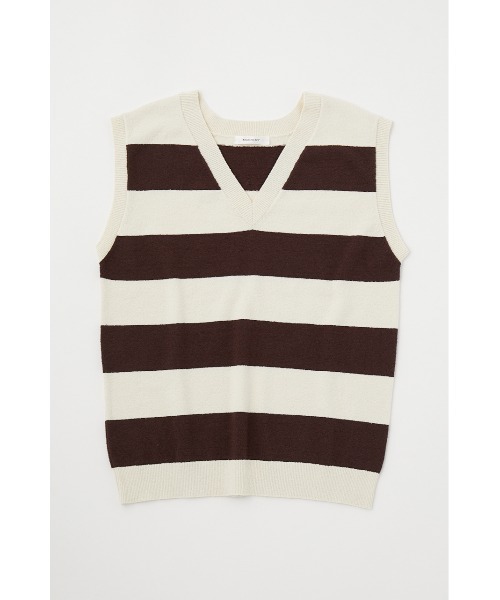 MOUSSY(マウジー)の「STRIPED KNIT タンク(タンクトップ・レディース・ブルー/ブラウン/レッド・FREE)」の9枚目の写真