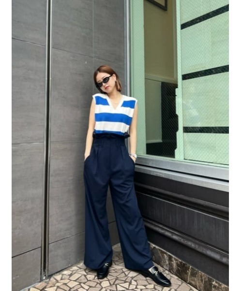 MOUSSY(マウジー)の「STRIPED KNIT タンク(タンクトップ・レディース・ブルー/ブラウン/レッド・FREE)」の20枚目の写真