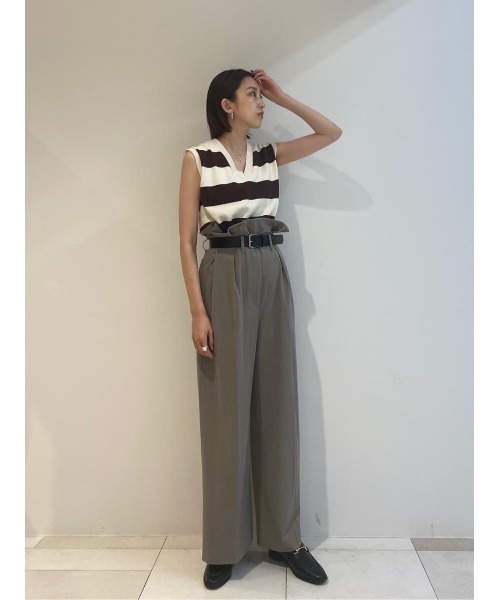 MOUSSY(マウジー)の「STRIPED KNIT タンク(タンクトップ・レディース・ブルー/ブラウン/レッド・FREE)」の21枚目の写真