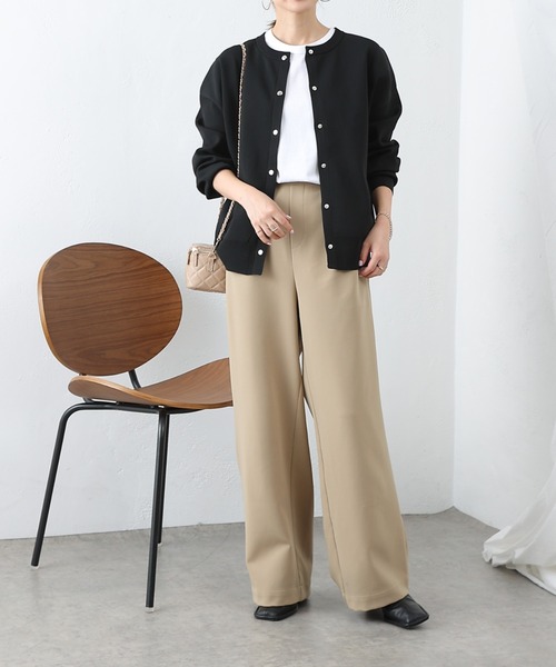 COLONY 2139(コロニートゥーワンスリーナイン)の「エステルヤーンクルーネックカーディガン(カーディガン/ボレロ・レディース・ブラック/グレー/オレンジ/アイボリー/ブルー/モカ/グリーン・FREE)」の12枚目の写真