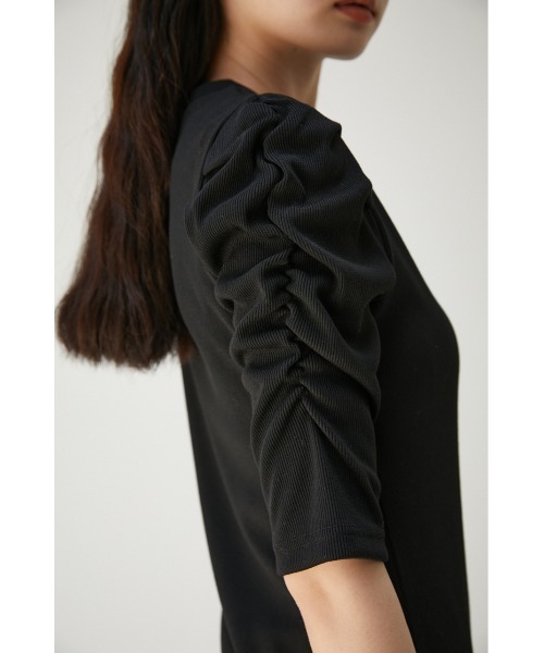 AZUL by moussy(アズールバイマウジー)の「PUFF SLEEVE MINI ONEPIECE/パフスリーブミニワンピース(ワンピース・レディース・ブラック/ライトブラウン/ブルー・MEDIUM/SMALL)」の20枚目の写真