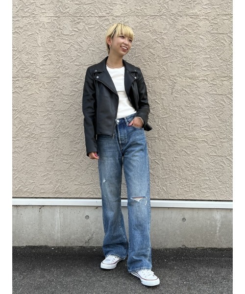 GAP ブラックレザー ライダースジャケット Gap公式オンラインストア | フェイクレザー ライダースジャケット