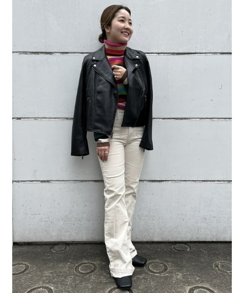 GAP（ギャップ）の「フェイクレザー ライダースジャケット（ライダースジャケット・レディース・ブラック・S/M/L/XS/XXS）」の20枚目の写真