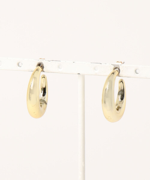 natural couture(ナチュラルクチュール)の「フープピアス(ピアス(両耳用)・レディース・シルバー/ゴールド・FREE)」の2枚目の写真