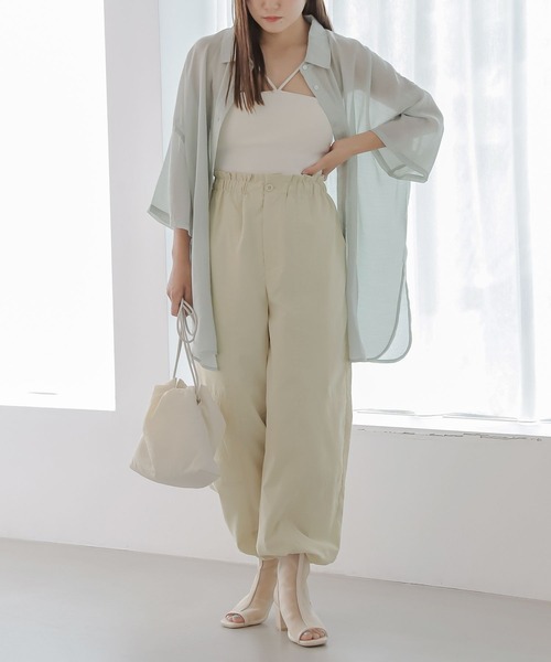 Heather（ヘザー）の「ドロストカーゴパンツ　157863（カーゴパンツ・レディース・ブラック/アイボリー・FREE）」の11枚目の写真