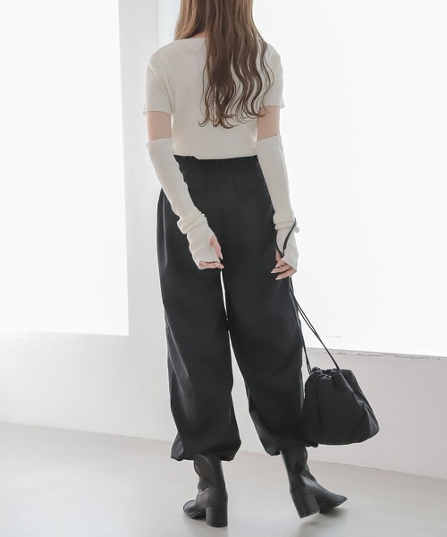 Heather（ヘザー）の「ドロストカーゴパンツ　157863（カーゴパンツ・レディース・ブラック/アイボリー・FREE）」の16枚目の写真