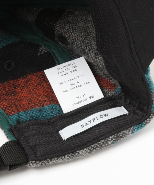 BAYFLOW(ベイフロー)の「Rug comnbi cap(KIDS)(キャップ・キッズ・ブラック/カーキ・FREE)」の6枚目の写真
