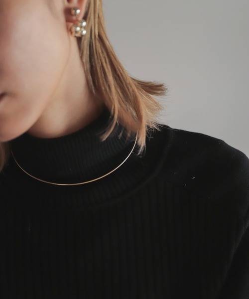 rapiecage（ラピエサージュ）の「オメガチェーンチョーカーネックレス（チョーカー・レディース・ゴールド/シルバー・FREE）」の2枚目の写真