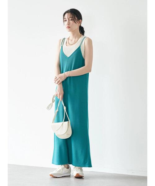 earth music&ecology（アースミュージックアンドエコロジー）の「リサイクルポリエステルブレンドニットタンクトップ（タンクトップ・レディース・アイボリー/ブラック/モカ/ブルーグレー・S/M）」の22枚目の写真