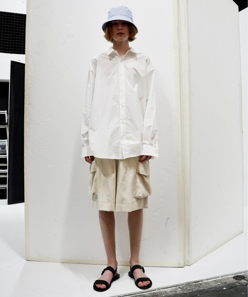 UNDECORATED（アンデコレイテッド）の「UNDECORATED アンデコレイテッド / Cotton Stripe Hat コットンストライプ バケットハット / UDS23902（ハット・メンズ・ブラウン/ブルー・1/3）」の4枚目の写真