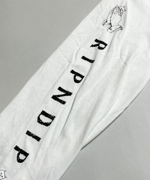 RIPNDIP ロンT S STANDARDS L/S T-SHIRT ホワイト RIPNDIP ロンT S STANDARDS L/S T-SHIRT ホワイト Shirts