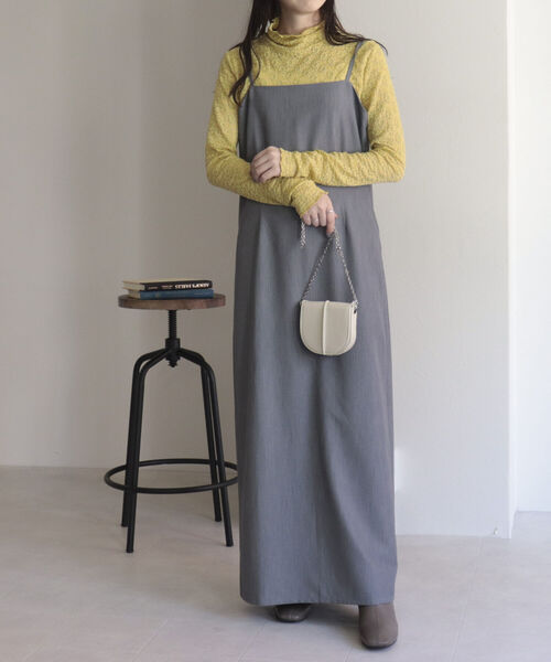 fredy emue（フレディエミュ）の「フラワータートルネックカットソー（Tシャツ/カットソー・レディース・サックスブルー/イエロー/オフホワイト/ブラック・38）」の12枚目の写真