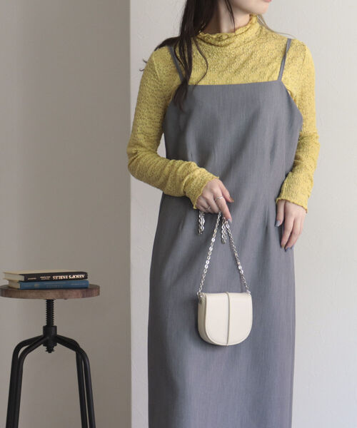 fredy emue（フレディエミュ）の「フラワータートルネックカットソー（Tシャツ/カットソー・レディース・サックスブルー/イエロー/オフホワイト/ブラック・38）」の17枚目の写真