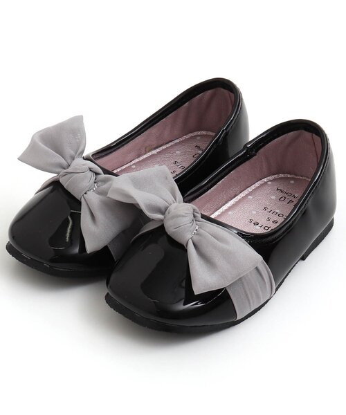 apres les cours（アプレレクール）の「シフォンリボンパンプス【フォーマル対応】（パンプス・キッズ・ブラック/シルバー/アイボリー・15 /20/18/17/19/14/16）」の5枚目の写真